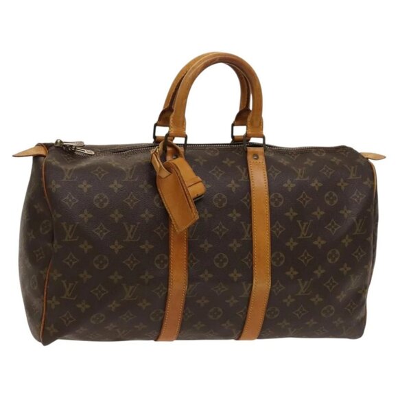 LOUIS VUITTON Monogram Keepall 45 Boston Bag M41428 LV Auth 122587 - Picture 1 of 15